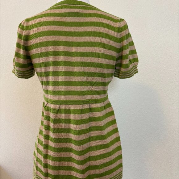 Juicy Couture Green Stripe Button-Up Top | XS/S | Excellent Condition - Picture 2 of 5